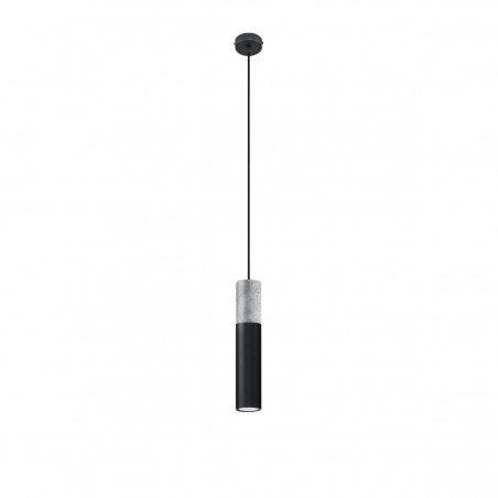 Lampa wisząca BORGIO 1 czarny SL.0650 Sollux