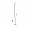 Lampa wisząca BORGIO 1 czarny SL.0650 Sollux