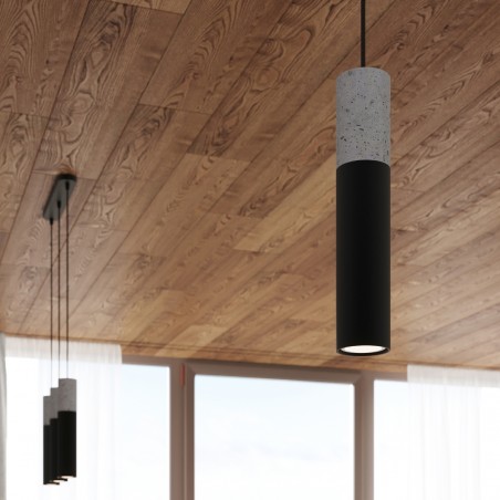 Lampa wisząca BORGIO 2 czarny SL.0651 Sollux