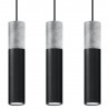 Lampa wisząca BORGIO 3L czarny SL.0652 Sollux