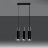 Lampa wisząca BORGIO 3L czarny SL.0652 Sollux