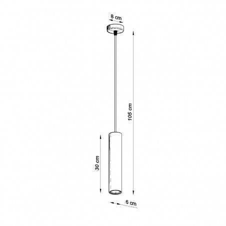 Lampa wisząca LUVO 1 SL.0653 Sollux