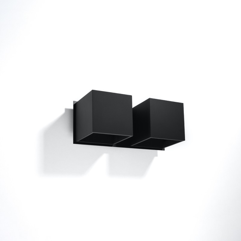 Kinkiet QUAD 2 czarny SL.0657 Sollux