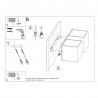 Kinkiet QUAD 2 szary SL.0658 Sollux