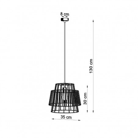 Lampa wisząca GATE biały SL.0662 Sollux