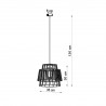 Lampa wisząca GATE czarny SL.0663 Sollux