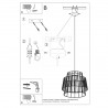 Lampa wisząca GATE czarny SL.0663 Sollux