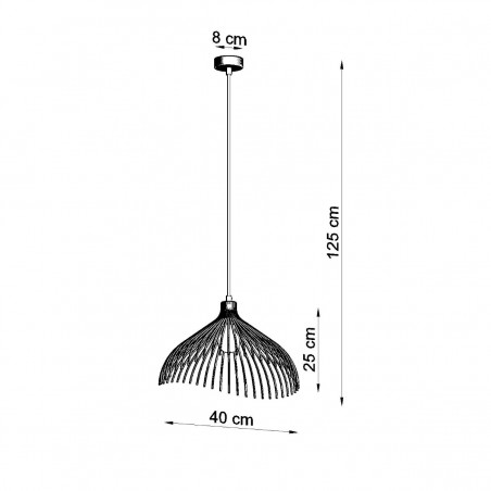 Lampa wisząca UMB biały SL.0664 Sollux