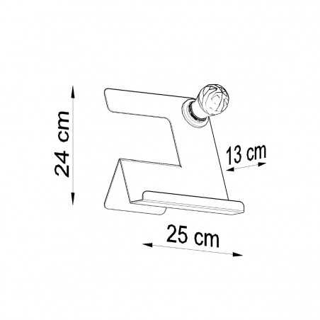 Lampa biurkowa INCLINE biała SL.0668 Sollux