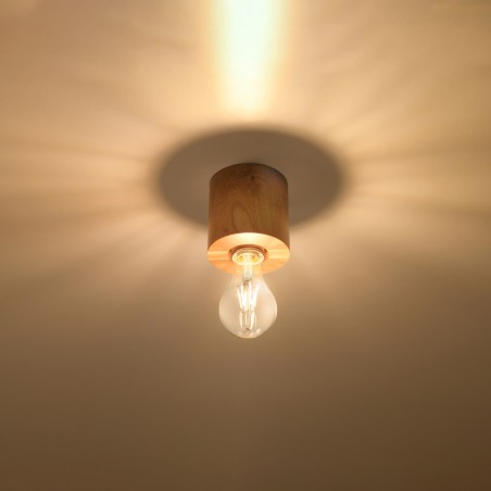 Plafon SALGADO naturalne drewno SL.0672 Sollux