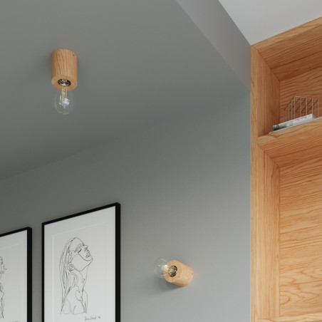 Lampa biurkowa SALGADO naturalne drewno SL.0674 Sollux
