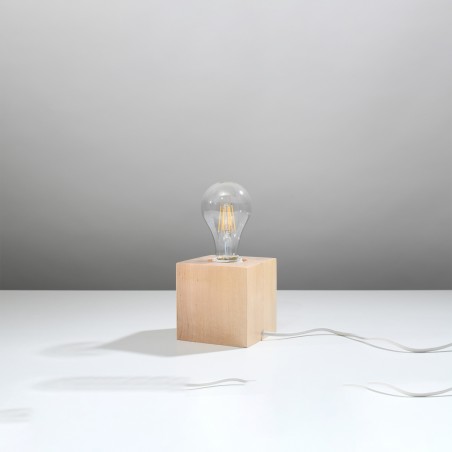 Lampa biurkowa ARIZ naturalne drewno SL.0677 Sollux