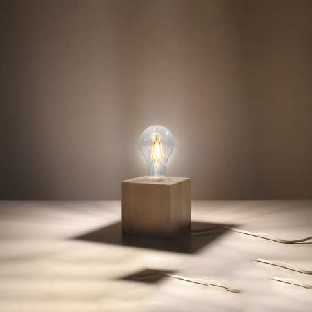Lampa biurkowa ARIZ naturalne drewno SL.0677 Sollux