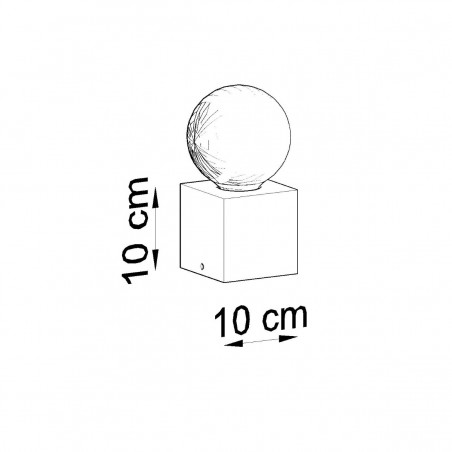 Lampa biurkowa ARIZ naturalne drewno SL.0677 Sollux