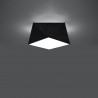 Plafon HEXA 25 czarny SL.0687 Sollux