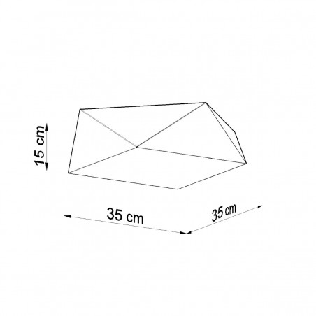 Plafon HEXA 35 cekin SL.0691 Sollux