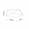 Plafon HEXA 35 cekin SL.0691 Sollux