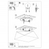 Plafon HEXA 35 cekin SL.0691 Sollux
