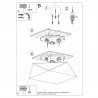 Plafon HEXA 45 czarny SL.0693 Sollux