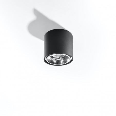 Plafon TIUBE czarny SL.0697 Sollux