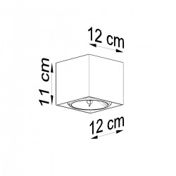Plafon BLAKE biały SL.0698 Sollux