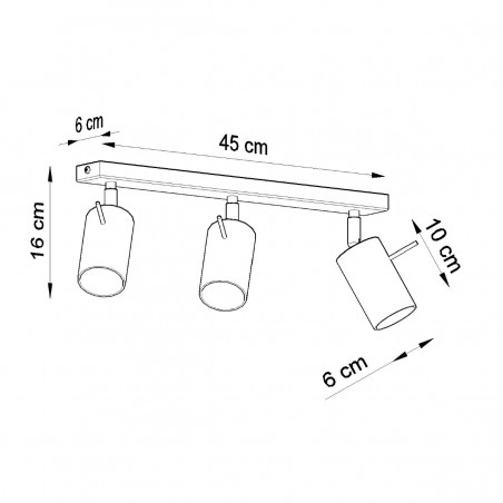 Plafon RING 3 chrom SL.0729 Sollux
