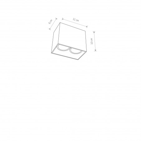 GAP Biały 2x35W