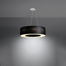 Żyrandol SATURNO 70 czarny SL.0752 Sollux