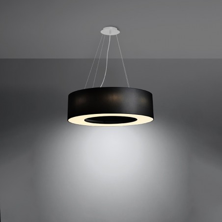 Żyrandol SATURNO 70 czarny SL.0752 Sollux