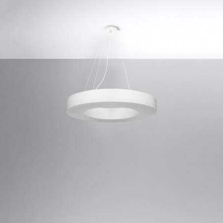 Żyrandol SATURNO SLIM 70 biały SL.0753 Sollux