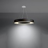Żyrandol SATURNO SLIM 70 czarny SL.0754 Sollux