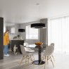 Żyrandol SATURNO SLIM 70 czarny SL.0754 Sollux