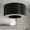 Żyrandol SATURNO SLIM 70 czarny SL.0754 Sollux