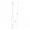 EYE M 1x10W only LED Czarny