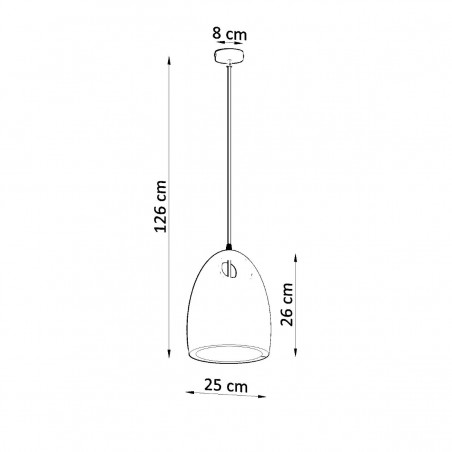 Lampa wisząca ceramiczna BUKANO SL.0842 Sollux