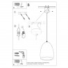 Lampa wisząca ceramiczna BUKANO SL.0842 Sollux