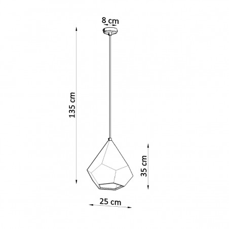 Lampa wisząca ceramiczna PAVLUS SL.0844 Sollux