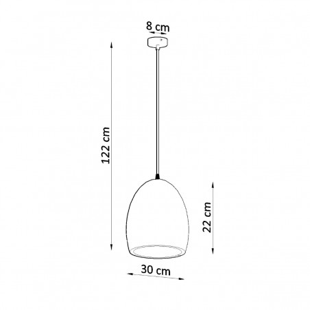 Lampa wisząca ceramiczna FLAWIUSZ SL.0848 Sollux