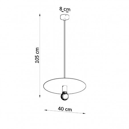 Lampa wisząca FLAVIO biała SL.0852 Sollux