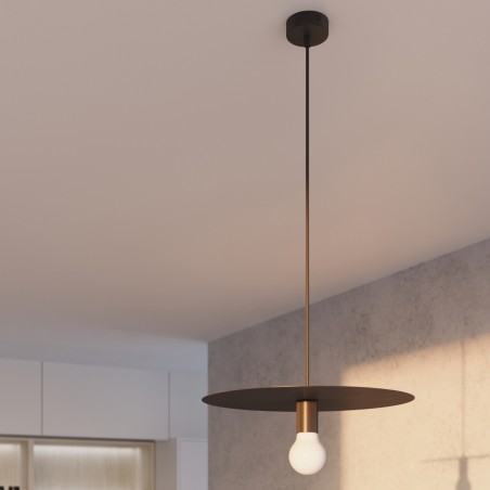 Lampa wisząca FLAVIO czarna SL.0853 Sollux