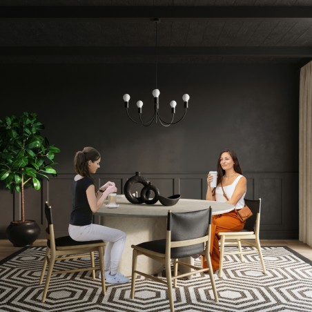 Żyrandol PICCOLO 5 czarny SL.0855 Sollux