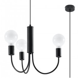Żyrandol PICCOLO 3 czarny SL.0856 Sollux