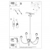 Żyrandol PICCOLO 3 czarny SL.0856 Sollux