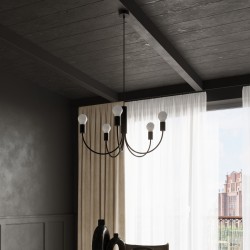Żyrandol PICCOLO 3 czarny SL.0856 Sollux