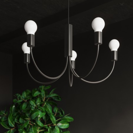 Żyrandol PICCOLO 3 czarny SL.0856 Sollux