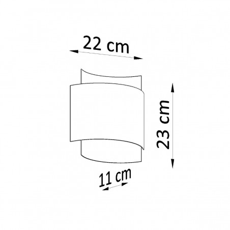 Kinkiet IMPACT czarny SL.0858 Sollux