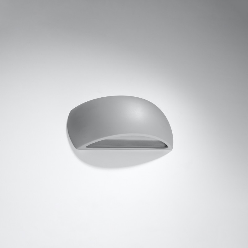Kinkiet ceramiczny PONTIUS szary SL.0875 Sollux