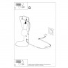 Lampa biurkowa ARBY biała SL.0879 Sollux