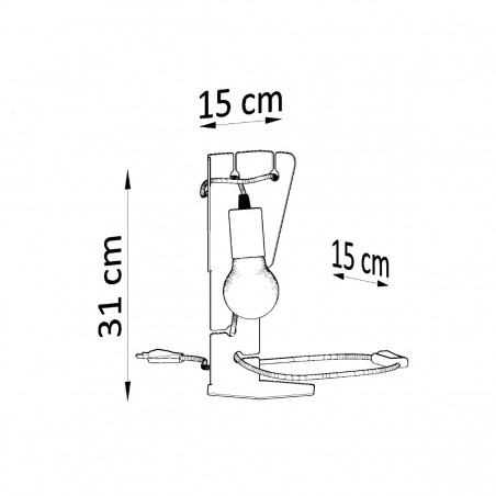 Lampa biurkowa ARBY czarna SL.0880 Sollux