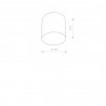 POINT PLEXI M 1x10W only LED Czarny